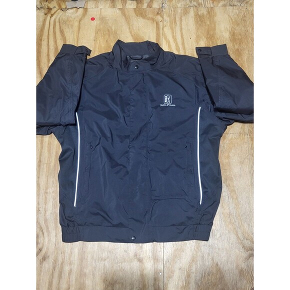 FOOTJOY DRYJOYS Full ZIP Golf RAINJACKETBLACKMEDIUM TPC Logo @G9